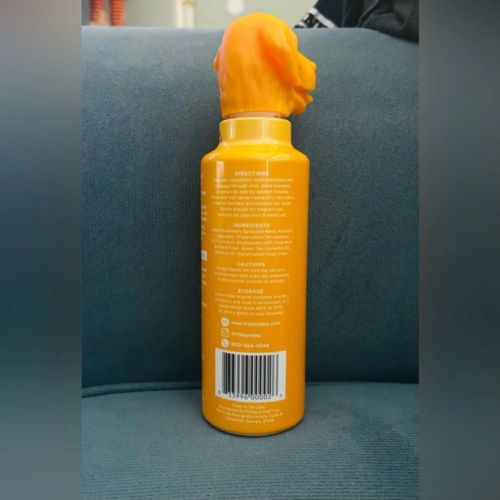 Friday’s Dog Shampoo 12oz Oater Coater Vitamins Cruelty Free Almond Honey Scent